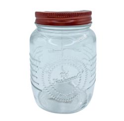 Pote Em Vidro Com Tampa Rose Gold 1l (a43988)