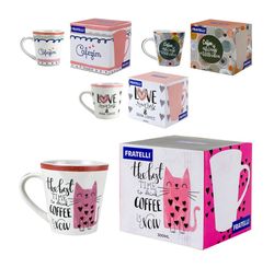Caneca Sortida Conical Time Of Coffee 300ml