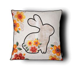 Capa de Almofada Pascoa Velvet C/ Cordone 43x43