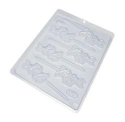 Forma Formato de Pirulito Coelho Pequeno 14g