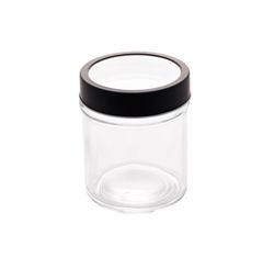 Pote de Vidro C/tampa Gastro Preta 350ml