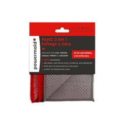 Pano Esfrega/seca Microf Mult 2pcs 29x29 Vermelho/cinza