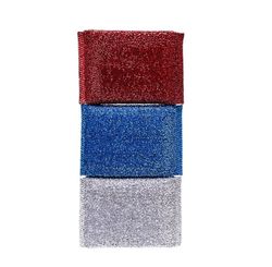 Esponja Poliester Kit 3pcs Vermelho/cinza