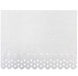 Bordado Ingles 25cm 8802 Cor 00 Branco