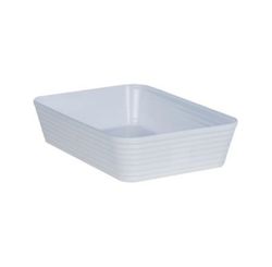 Travessa Retangular C/friso Le Chef Bca. 27,5x19x6cm