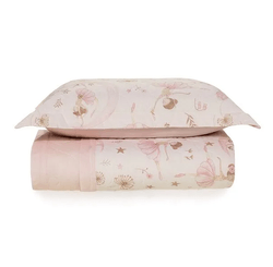 Colcha Com Porta Travesseiro  200 Fios Infantil  Alicia Solteiro