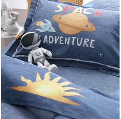 Jogo de Cama Percal 200 Fios Infantil Galaxia Ii Solteiro