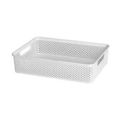 Cesto Organizador Branco 39x27x7,5 Cm Linea