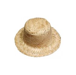 Junina: Chapeu de Palha Boneca 12cm