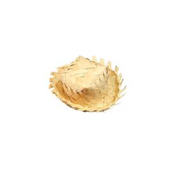 Junina: Mini Chapeu Desfiado de Palha 6 Cm