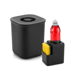 Kit Lixeira 4l Para Detergente Com Bucha