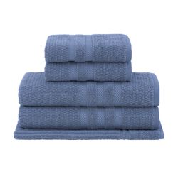 Jogo Banho 5pcs  Vanilla Extra Soft  0,70x1,35 Azul/1136