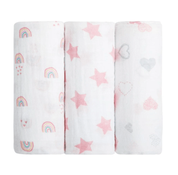 Cueiro Swaddle Papi Soft Est 0,80x0,80 Chuva de Amor