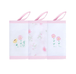 Babete Papizinha Com Prendedor de Chupeta C/3 Sort 1436 Flores