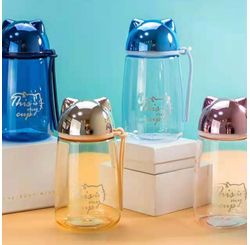 Garrafa Zqueeze Tampa de Gato 150ml