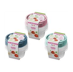 Conjunto 4 Potes Red Plastico Sanremo 230m L