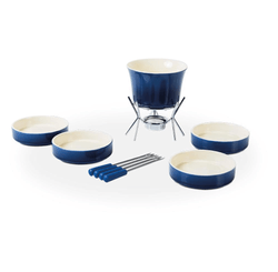 Conjunto Para Fondue 11 Pecas Azul
