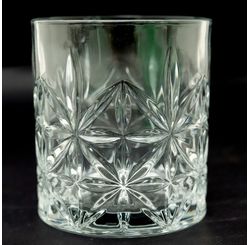 Jogo Copo Vidro Vintage 6 Pcs X 330ml