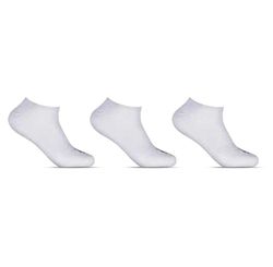 Kit Com 3 Pares de Meias Cano Invisivel - Tam. 33/38 - Branco