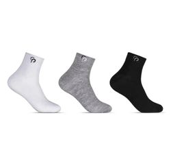 Kit Com 3 Pares de Meias Cano Curt0 - Tam.33/38 - Sortido