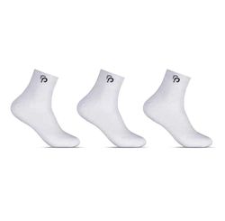 Kit Com 3 Pares de Meias Cano Curt0 - Tam.33/38 - Branco
