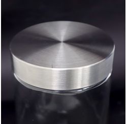 Pote Vidro Tampa Inox 1250ml