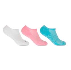 Kit Com 3 Pares de Meias Cano Invisivel - Tam. 33/38 - Sortido