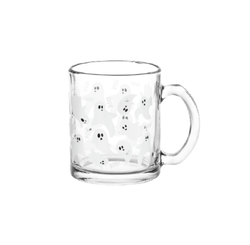 Halloween: Caneca de Vidro Fantasminha 340ml