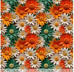 Tecido Tricoline Exc Dig Lg1,40 Des 88326 Buque de Flores Var 001d