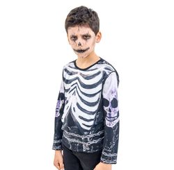Fantasia Camisa Caveirao Halloween M