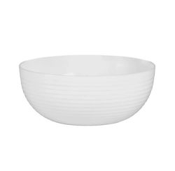 Travessa Redonda Com Friso Le Chef Branca 26x11cm