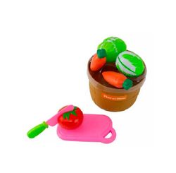 Baldinho de Vegetais Comidinha Crec C/8pcs