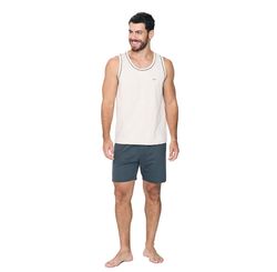 Pijama Regata Masc  258023 - Bege Areia G