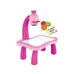 Mesa Menina Infantil Com Projetor de Imagens e Sons