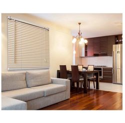 PERSIANA DE JANELA OFF 25 EM PVC COM 25MM 1,00 X 1,30 BEGE - EVOLUX