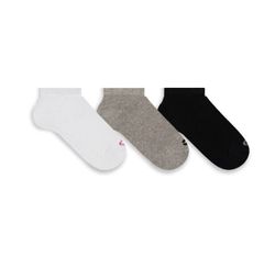 Meia  Curta 34 - 39 Branco/mescla/preto 7655cia3