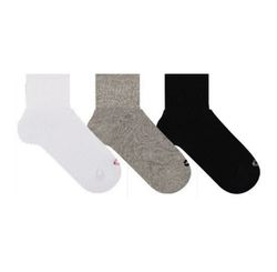 Meia  Medio 34 - 38 Branco/mescla/preto 7935cia3