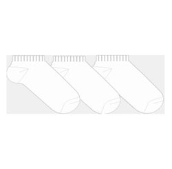 Meia Curta  39 - 42 Branco/branco/branco  855cfb3 0001