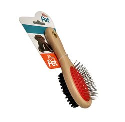 Escova Pet Dupla Face Para Pet 17cm