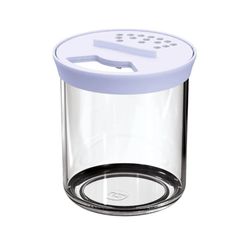 FARINHEIRO TRANSPARENTE COM TAMPA BRANCA (UZ305-BR) - Uz Utilidades