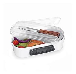 Marmita Com Porta Talheres 715ml Preto