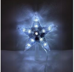 Estrela Ponteira Led Branca Bivolt