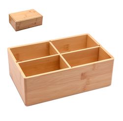 Organizador Bamboo 4 Partes 24,5x 15,5x 8,3cm
