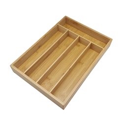 Porta Talher 5 Compartimentos Bamboo