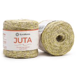 Fio de Juta Natural C/brilho Ouro 77m