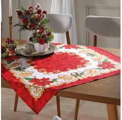 Toalha Mesa Athenas 78x78 Natal 110
