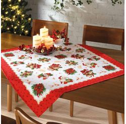 Toalha Mesa Athenas 78x78 Natal 111