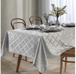 Toalha Mesa Jac Requinte Ii 1,40x1,40 Tj-4872 Prata