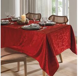 Toalha Mesa Jac Requinte Ii 1,60x1,60 Tj-6205 Vermelho