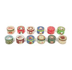 Latas Natal Diversas Sortidas Coloridas 7,5cm